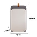 Ver imagem 5 de Espelheira Para Banheiro Alça em Couro Monet Espresso Móveis