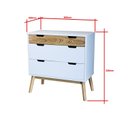 Ver imagem 3 de Cômoda 3 Gavetas em Madeira Maciça Lara 