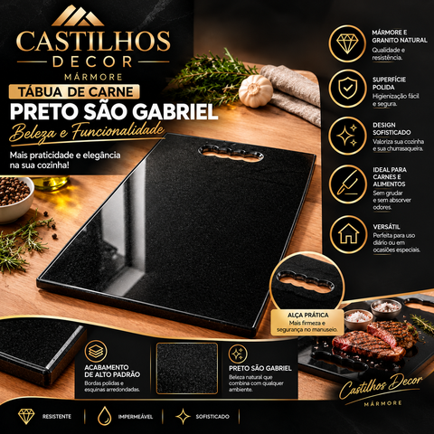 Tábua Premium Chef Preto São Gabriel