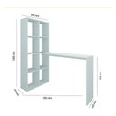Ver imagem 3 de Escrivaninha com Estante Lateral Multimóveis V2561