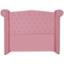 Ver imagem 3 de Cabeceira Estofada Sienna para Cama Box Queen 160 cm Suede Rosa