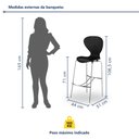 Ver imagem 4 de Banqueta Alta com Encosto Flash 