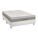 Ver imagem 1 de Cama Box Casal: Colchão Molas Orthoflex Bonnel Florença + Base CRC Courano White(138x188)