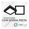 Luminária Painel Plafon Led 36w Preto Quadrado Sobrepor 40x40 Branco Neutro 4000k Bivolt Lumanti - 4