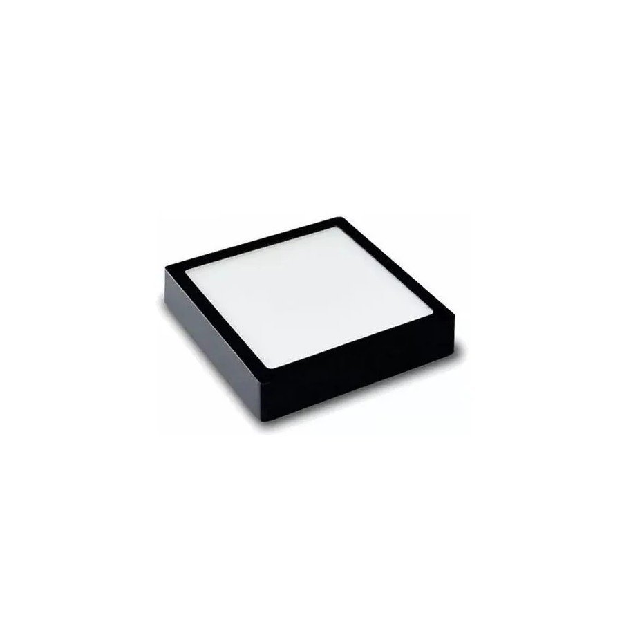 Luminária Painel Plafon Led 36w Preto Quadrado Sobrepor 40x40 Branco Neutro 4000k Bivolt Lumanti - 2