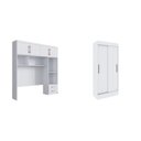 Ver mais imagens de Quarto Modulado Casal 2 Peças Guarda Roupa 2 Portas 2 Gavetas com Ponte Berlim 