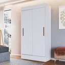 Ver imagem 6 de Quarto Modulado Casal 2 Peças Guarda Roupa 2 Portas 2 Gavetas com Ponte Berlim 