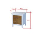 Ver imagem 3 de Mesa de de Cabeceira 2 Gavetas em Madeira Maciça Amélia 