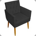 Ver imagem 3 de Kit Namoradeira Decorativa Para Sala Capitonê Com Base + 4 Poltronas Para Recepção Suede