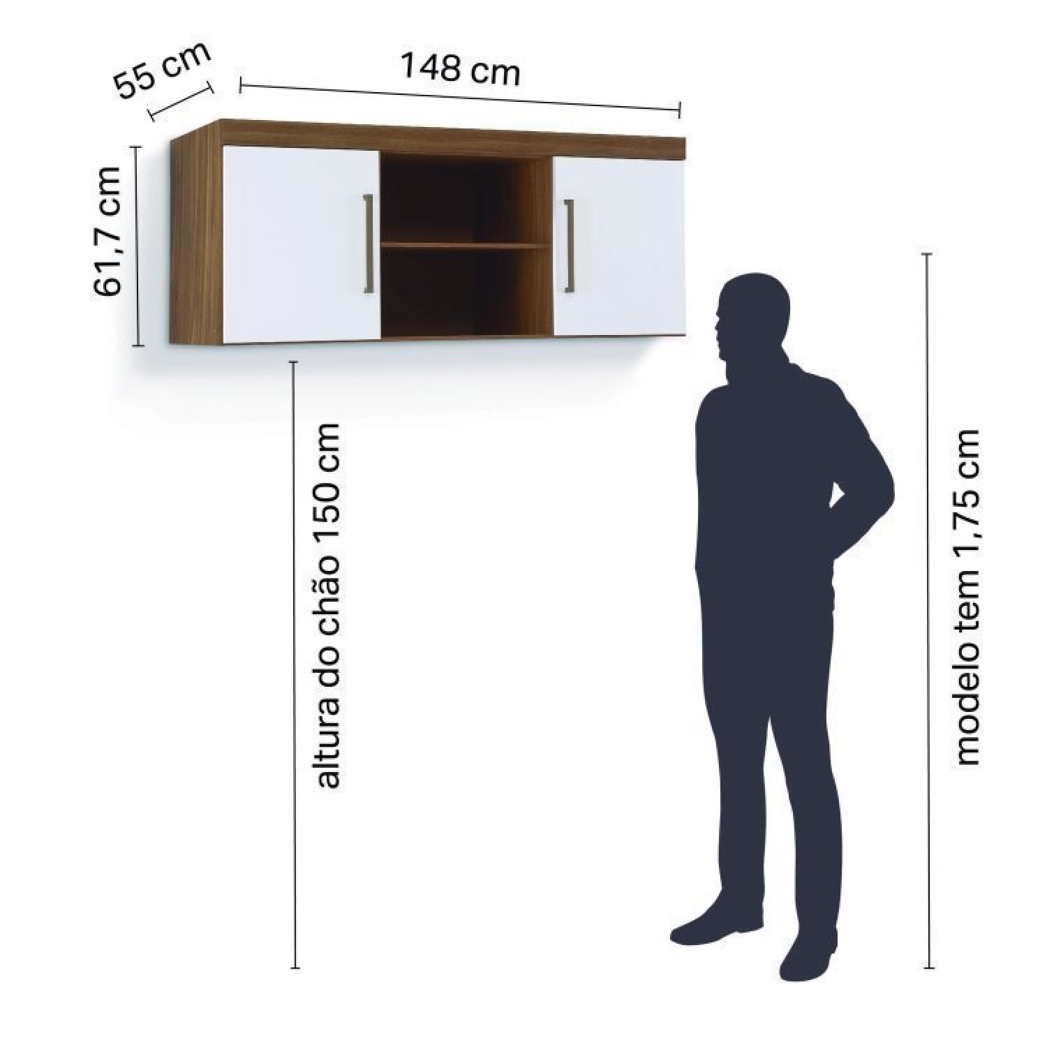 Guarda Roupa Modulado 5 Peças Casal com Cabeceira Sauá Demóbile Sauá YesCasa - 10