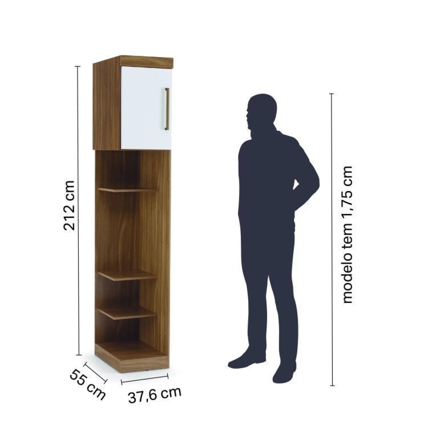 Guarda Roupa Modulado 5 Peças Casal com Cabeceira Sauá Demóbile Sauá YesCasa - 9