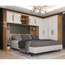 Ver imagem 1 de Guarda Roupa Modulado 5 Peças Casal com Cabeceira Sauá Demóbile Sauá YesCasa