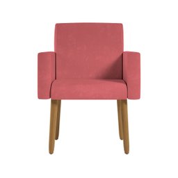 Poltrona Decorativa - Cadeira Escritório - Black Friday Cor:rosa; - 4