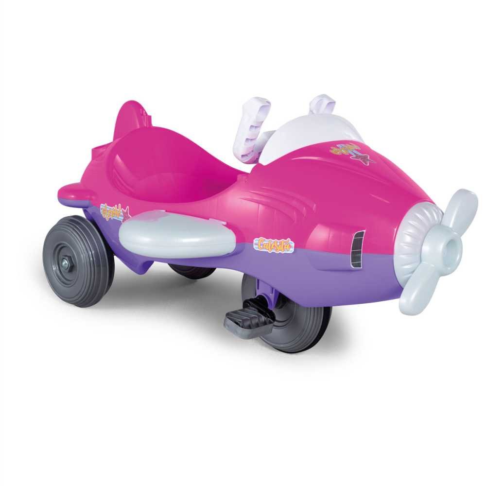 Carrinho de Passeio e Pedal Infantil Aeroh Rosa 1034 Calesita - 4