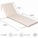 Ver imagem 3 de Colchonete para Espreguiçadeira Ref.500C Yescasa Branco