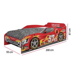 Cama Infantil Evolution Car - Vermelho - 4