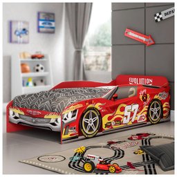 Cama Infantil Evolution Car - Vermelho - 1