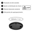 Ver imagem 3 de Kit 3 Espalha Chama Fogão Industrial Queimador Simples 11cm