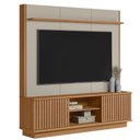 Ver imagem 1 de Estante Painel Tv 75 Pol 180cm Ripado Hailey Canela/off L06 - Mpozenato