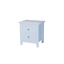 Ver imagem 2 de Mesa de Cabeceira 2 Gavetas em Madeira Maciça Alba 