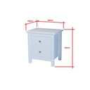 Ver imagem 3 de Mesa de Cabeceira 2 Gavetas em Madeira Maciça Alba 