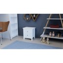 Ver imagem 4 de Mesa de Cabeceira 2 Gavetas em Madeira Maciça Alba Branco