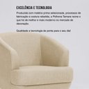 Ver imagem 6 de Poltrona para Sala de Estar Pés em Madeira Tamara Bege Marfim