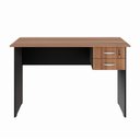 Ver imagem 2 de Escrivaninha com Gaveteiro SUSPENSO120CM X 60cm Home Office Pés Painel F5 Office Cor:Nogal com