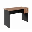 Ver imagem 4 de Escrivaninha com Gaveteiro SUSPENSO120CM X 60cm Home Office Pés Painel F5 Office Cor:Nogal com