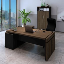 Mesa para Escritório em L com Caixa de Tomada Tamburato Estação Diretoria  - 15