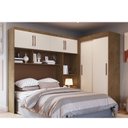 Ver imagem 1 de Quarto Modulado Casal 2 Peças Guarda Roupa 2 Portas 2 Gavetas com Ponte Munique 