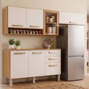 Ver imagem 3 de Cozinha Completa Athenas com Balcão + Armário Aéreo com Vidro + Nicho Mobilihouse