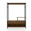 Ver imagem 3 de Guarda Roupa Closet Industrial 2 Gavetas Tóquio Preto/demolição 119cm - Pallazio