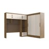 Quarto Modulado Casal 2 Peças Guarda Roupa 3 Portas 2 Gavetas com Ponte Munique Móveis Doripel - 2