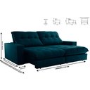 Ver imagem 3 de Sofa Retrátil Dublin 2,10m Mola Ensacada 03 Lugares Txr
