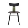 Kit 2 Cadeiras Analu Rivatti 42 Cm (largura) Assento e Encosto Pp Preto Detalhe em Pu Verde Base Aç - 3