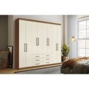 Ver imagem 1 de Guarda-roupa Casal 8 Portas 6 Gavetas Master