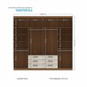 Guarda-roupa Casal 8 Portas 6 Gavetas Master - 5