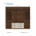 Ver imagem 5 de Guarda-roupa Casal 8 Portas 6 Gavetas Master