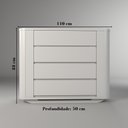 Ver imagem 3 de Cômoda Infantil 2 Portas 4 Gavetas Neo