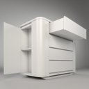 Ver imagem 4 de Cômoda Infantil 2 Portas 4 Gavetas Neo