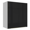 Ver imagem 1 de Armário Aéreo Madesa Lux 60 cm 1 Porta Branco/Preto