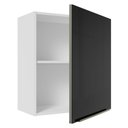 Ver imagem 6 de Armário Aéreo Madesa Lux 60 cm 1 Porta Branco/Preto