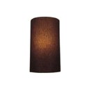 Ver imagem 1 de Arandela Meia Cana Vivare Md-2031 Cúpula em Tecido 30-18x16cm - Bivolt Café 127-220v