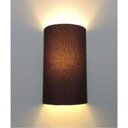 Ver imagem 6 de Arandela Meia Cana Vivare Md-2031 Cúpula em Tecido 30-18x16cm - Bivolt Café 127-220v