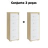 Kit 2 Gaveteiros para Pasta Suspensa 4 Gavetas com Chave Tampo em Tamburato - 2