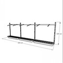Ver imagem 3 de Kit para Closet com 16 Peças Regulável 300x100cm Cor Preto Modelo Clst1p437