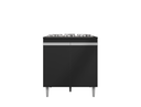 Ver imagem 2 de Balcão para Cooktop Andréia 2 Portas Preto Fosco Ajl