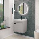 Ver imagem 2 de Gabinete Suspenso para Banheiro com Cuba 40cm em MDF Cremona 