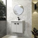 Ver imagem 2 de Gabinete Suspenso para Banheiro com Cuba 50cm em MDF Siena 